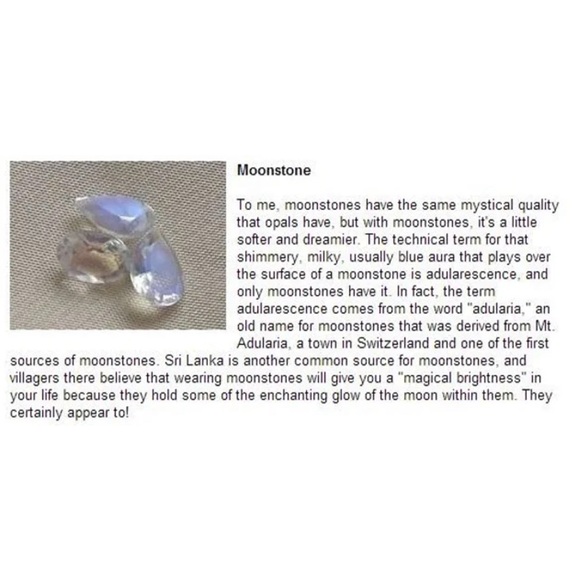 SUPER Flashy Raw Rainbow Moonstone & Natural Black Tourmaline Crystal Ne… - Picture 5 of 5